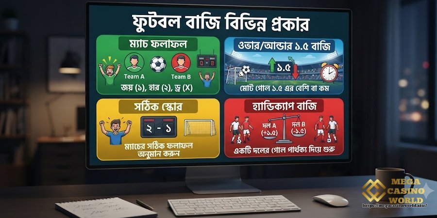 বিভিন্ন ধরনের ফুটবল বেট বিভিন্ন ধরনের ফুটবল বেট