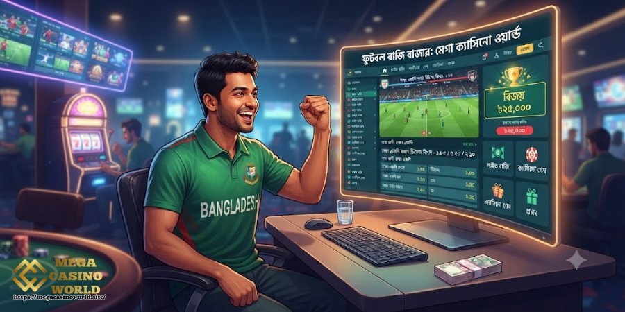 ফুটবল বেটিং মার্কেট Mega Casino World ফুটবল বেটিং মার্কেট Mega Casino World