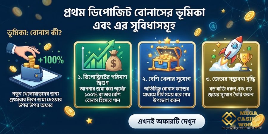 প্রথম ডিপোজিট বোনাসের পরিচয় ও সুবিধা প্রথম ডিপোজিট বোনাসের পরিচয় ও সুবিধা