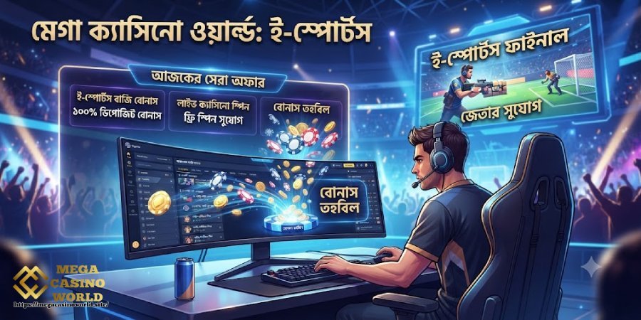 Mega Casino World eSports বোনাস
