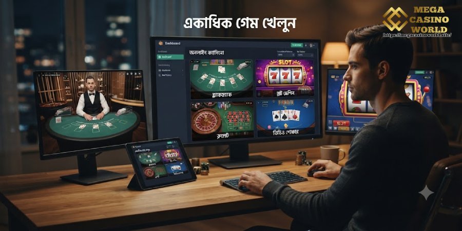 একাধিক গেমে খেলুন একাধিক গেমে খেলুন