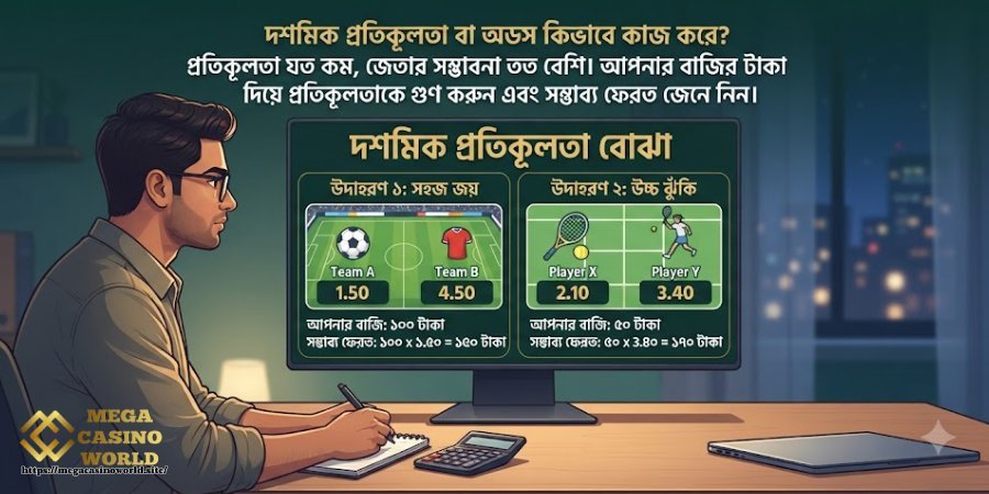 ডেসিমাল অডস বোঝার উপায় ডেসিমাল অডস বোঝার উপায়
